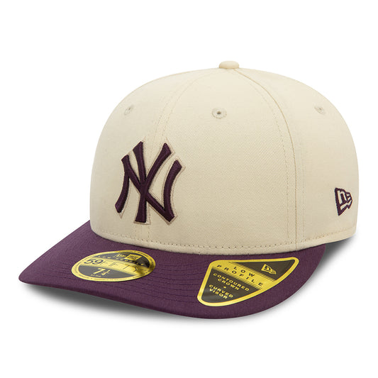 Casquette 59FIFTY MLB Seasonal World Series Low Profile New York Yankees crème clair-quetsche NEW ERA