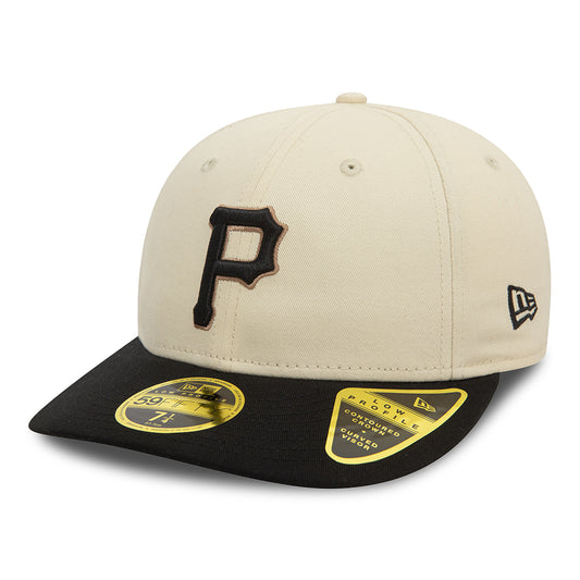 Casquette 59FIFTY MLB Seasonal World Series Low Profile Pittsburgh Pirates crème clair-noir NEW ERA