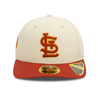 Casquette 59FIFTY MLB Seasonal World Series Low Profile St. Louis Cardinals crème clair-rouille NEW ERA