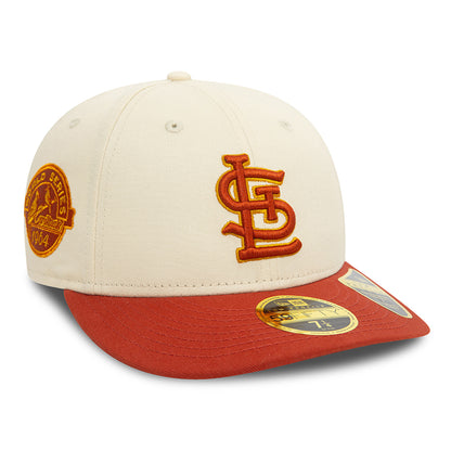 Casquette 59FIFTY MLB Seasonal World Series Low Profile St. Louis Cardinals crème clair-rouille NEW ERA