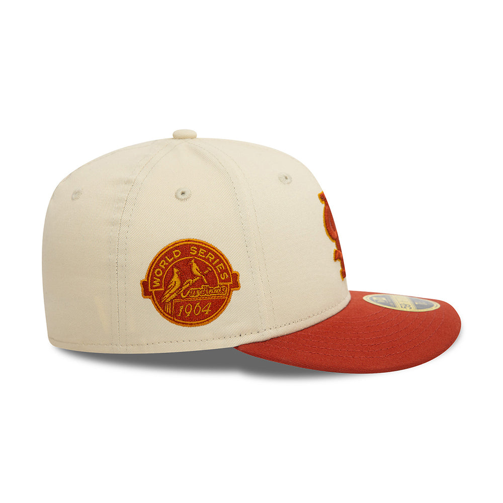 Casquette 59FIFTY MLB Seasonal World Series Low Profile St. Louis Cardinals crème clair-rouille NEW ERA