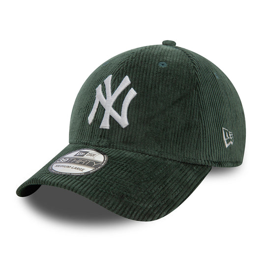 Casquette 39THIRTY MLB Cord New York Yankees vert foncé-blanc NEW ERA