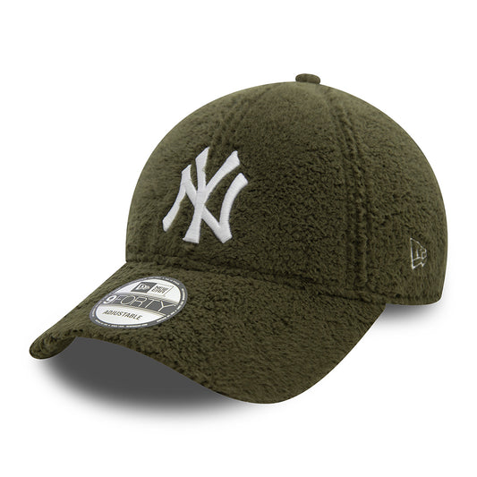 Casquette 9FORTY MLB Borg New York Yankees olive-blanc NEW ERA