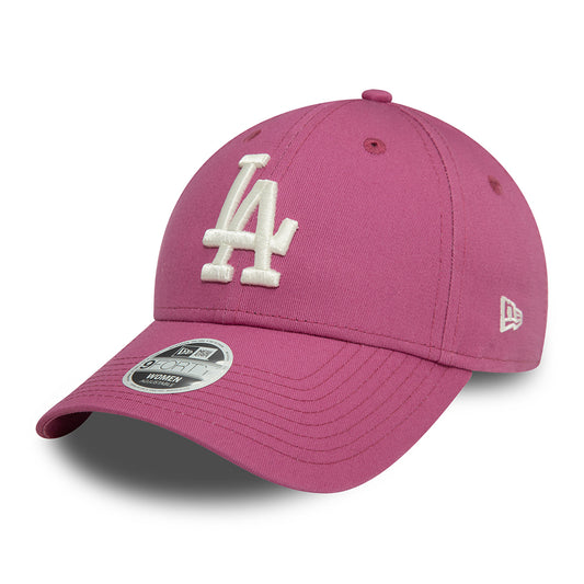 Casquette Femme 9FORTY MLB League Essential L.A. Dodgers mauve-blanc cassé NEW ERA