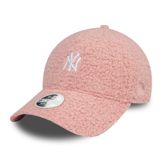 Casquette Femme 9FORTY MLB Borg New York Yankees rose blush-blanc NEW ERA