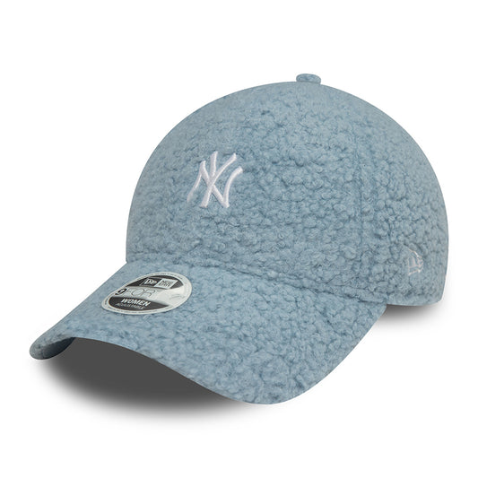 Casquette Femme 9FORTY MLB Borg New York Yankees bleu clair-blanc NEW ERA