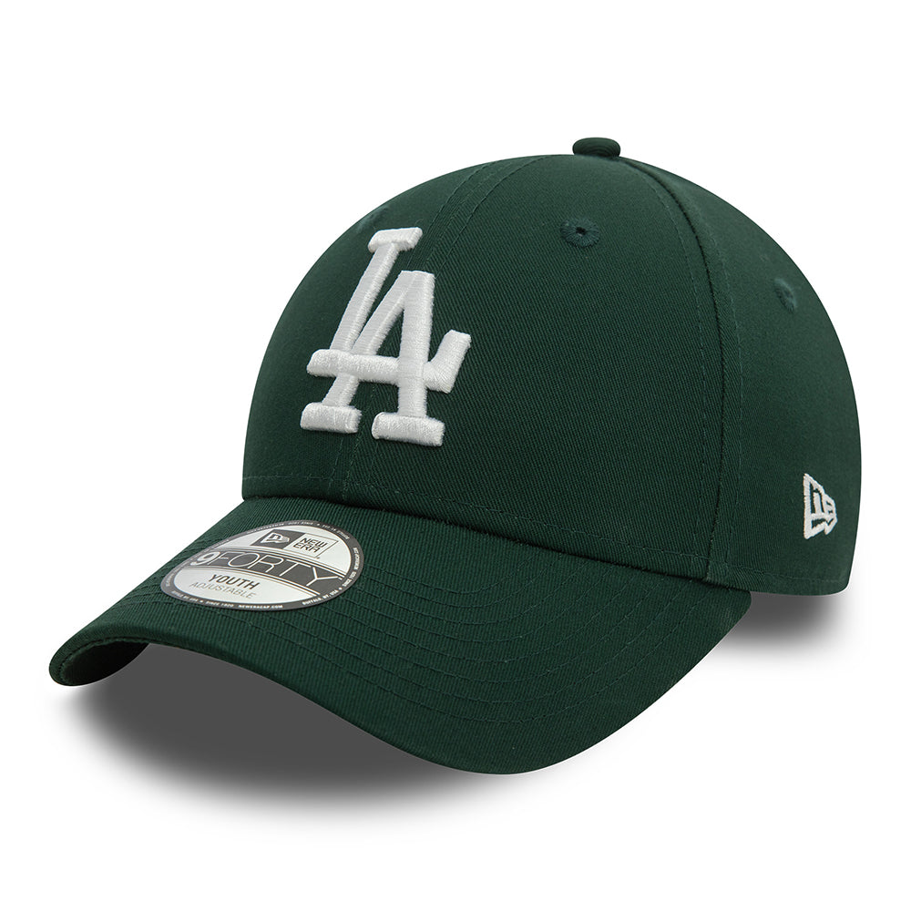 Casquette Enfant 9FORTY MLB League Essential L.A. Dodgers vert foncé-blanc NEW ERA