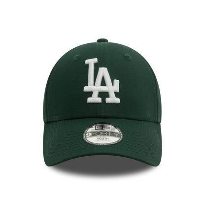 Casquette Enfant 9FORTY MLB League Essential L.A. Dodgers vert foncé-blanc NEW ERA