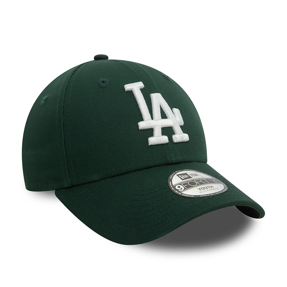 Casquette Enfant 9FORTY MLB League Essential L.A. Dodgers vert foncé-blanc NEW ERA