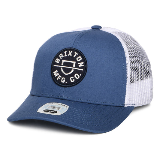 Casquette Trucker Crest NetPlus MP denim foncé-blanc BRIXTON