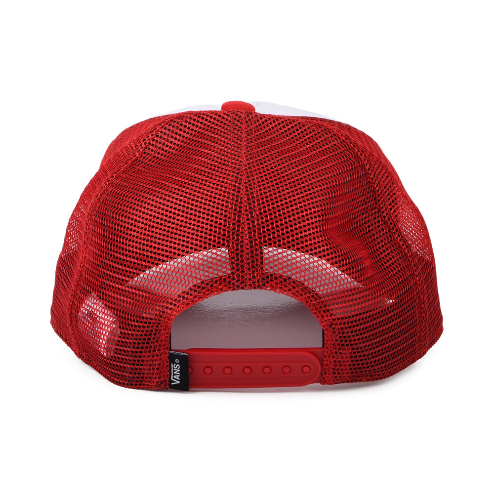 Casquette Trucker Enfant à Visière Incurvée Classic Patch blanc-rouge VANS