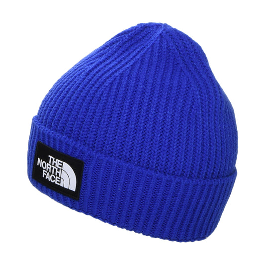 Bonnet Enfant à Revers TNF Box Logo bleu roi THE NORTH FACE