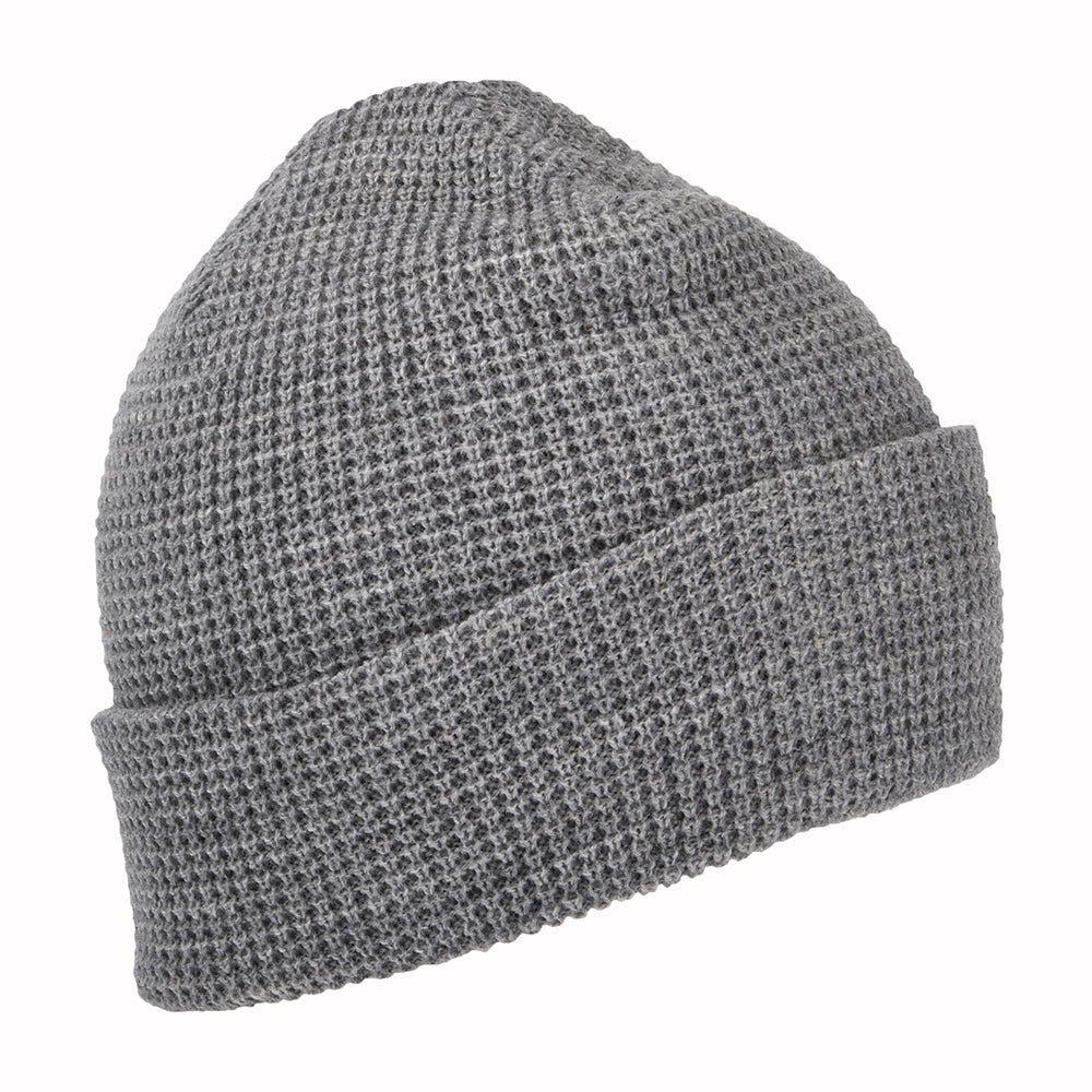 Bonnet Maille Gaufrée Galveston gris clair chiné BRIXTON