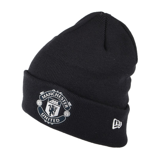 Bonnet Rubber Woven Cuff Manchester United FC bleu marine NEW ERA