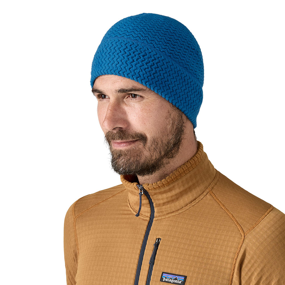 Bonnet en Polaire Jacquard R1 Air bleu PATAGONIA