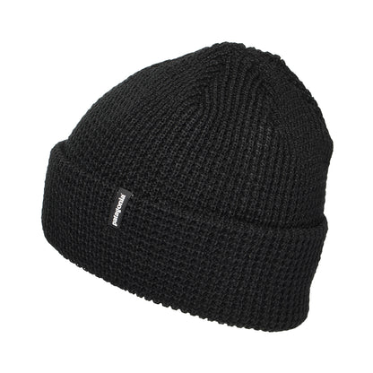 Bonnet Maille Gaufrée Snowdrifter noir PATAGONIA