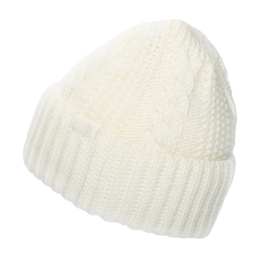 Bonnet Femme à Revers et à Torsades Oh Mega blanc cassé THE NORTH FACE