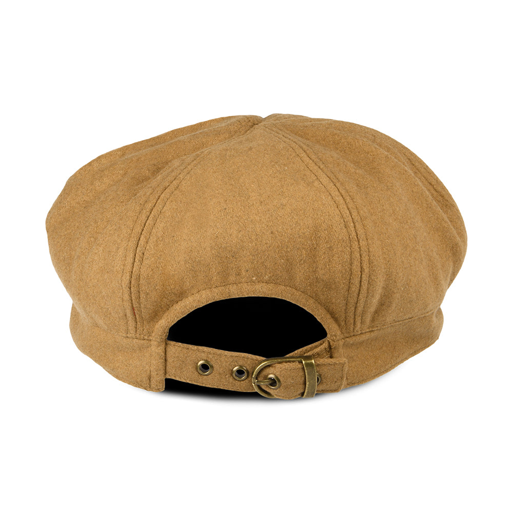 Casquette Gavroche en Laine Mélangée camel SUR LA TÊTE - VENTE EN GROS