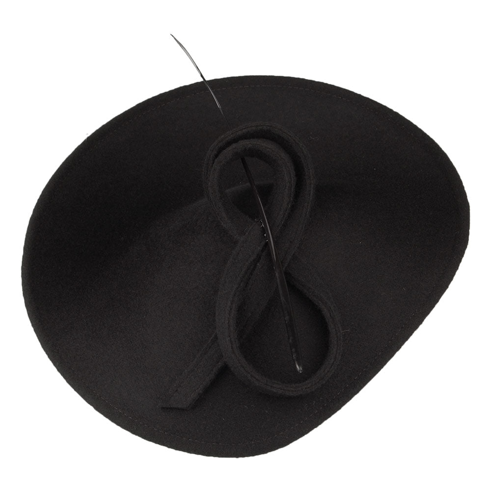 Chapeau Bibi Disque Athena noir WHITELEY