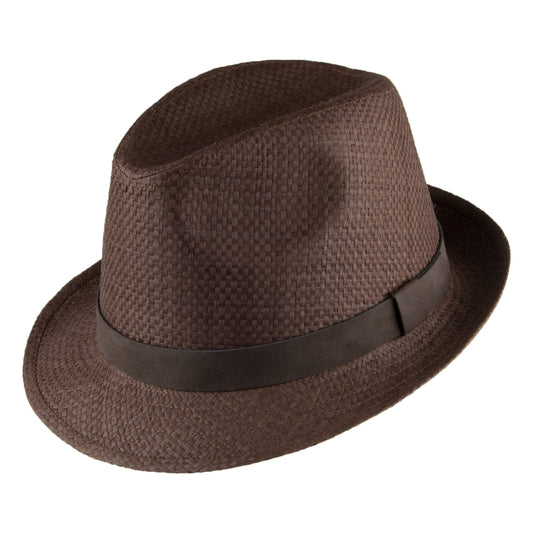 Chapeau Trilby en Paille tabac FAILSWORTH