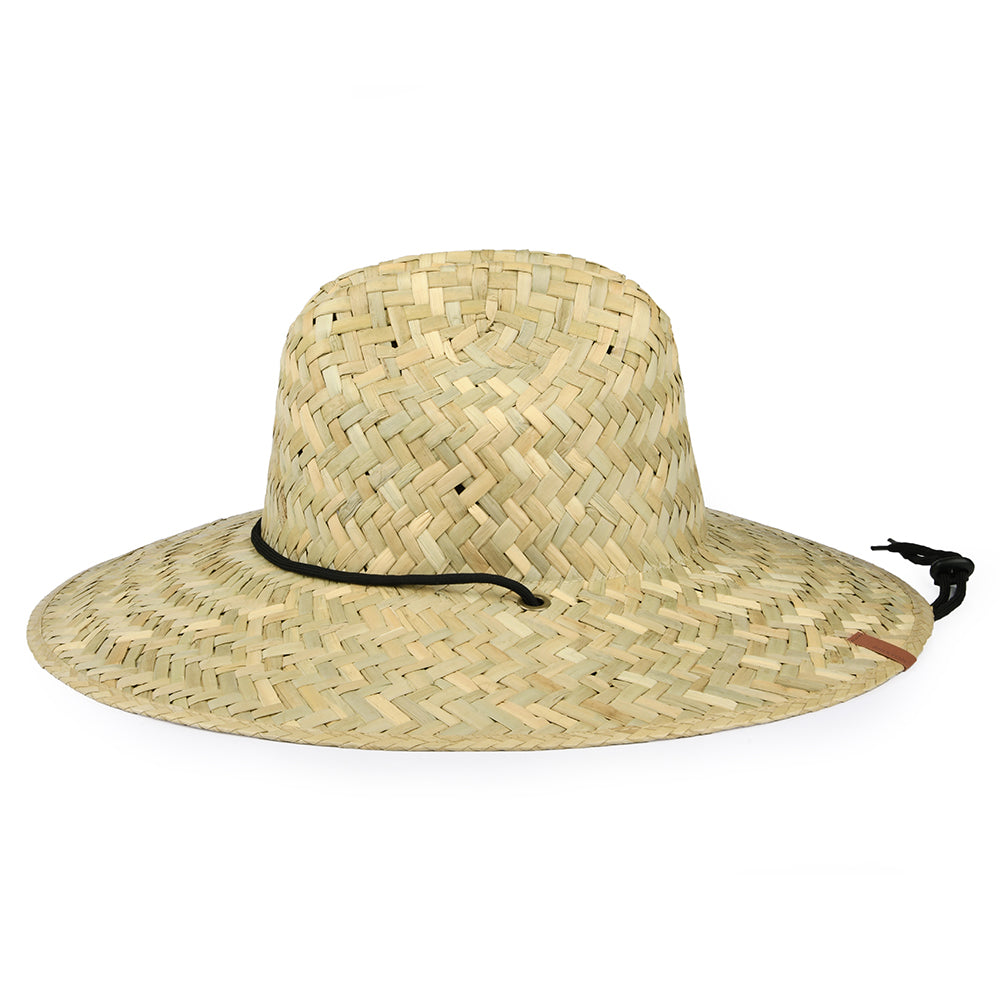 Chapeau Lifeguard en Paille avec Corde Noire Bells II beige sable BRIXTON