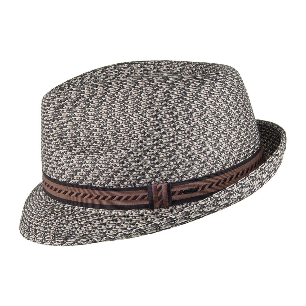 Chapeau Trilby Mannes mélange de marrons BAILEY