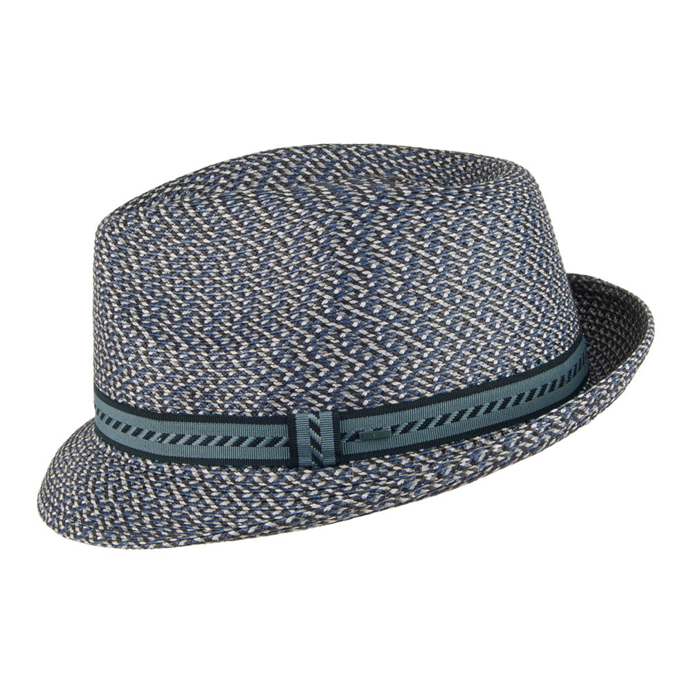 Chapeau Trilby Mannes bleu marine et mix de couleurs BAILEY