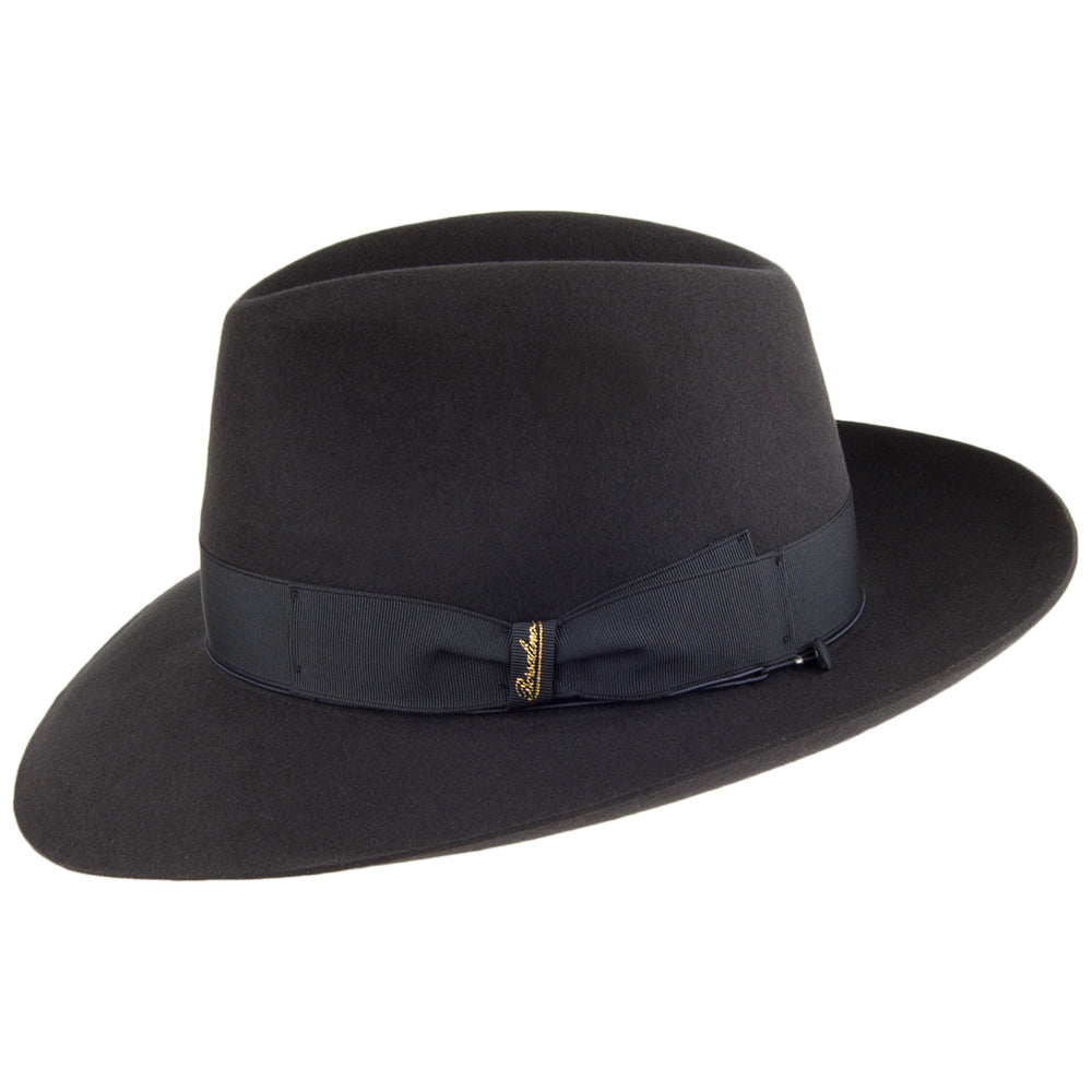 Chapeau Fedora en Fourrure Feutrée Avalon anthracite BORSALINO