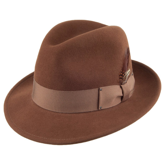 Chapeau Trilby en LiteFelt Blixen rouille BAILEY