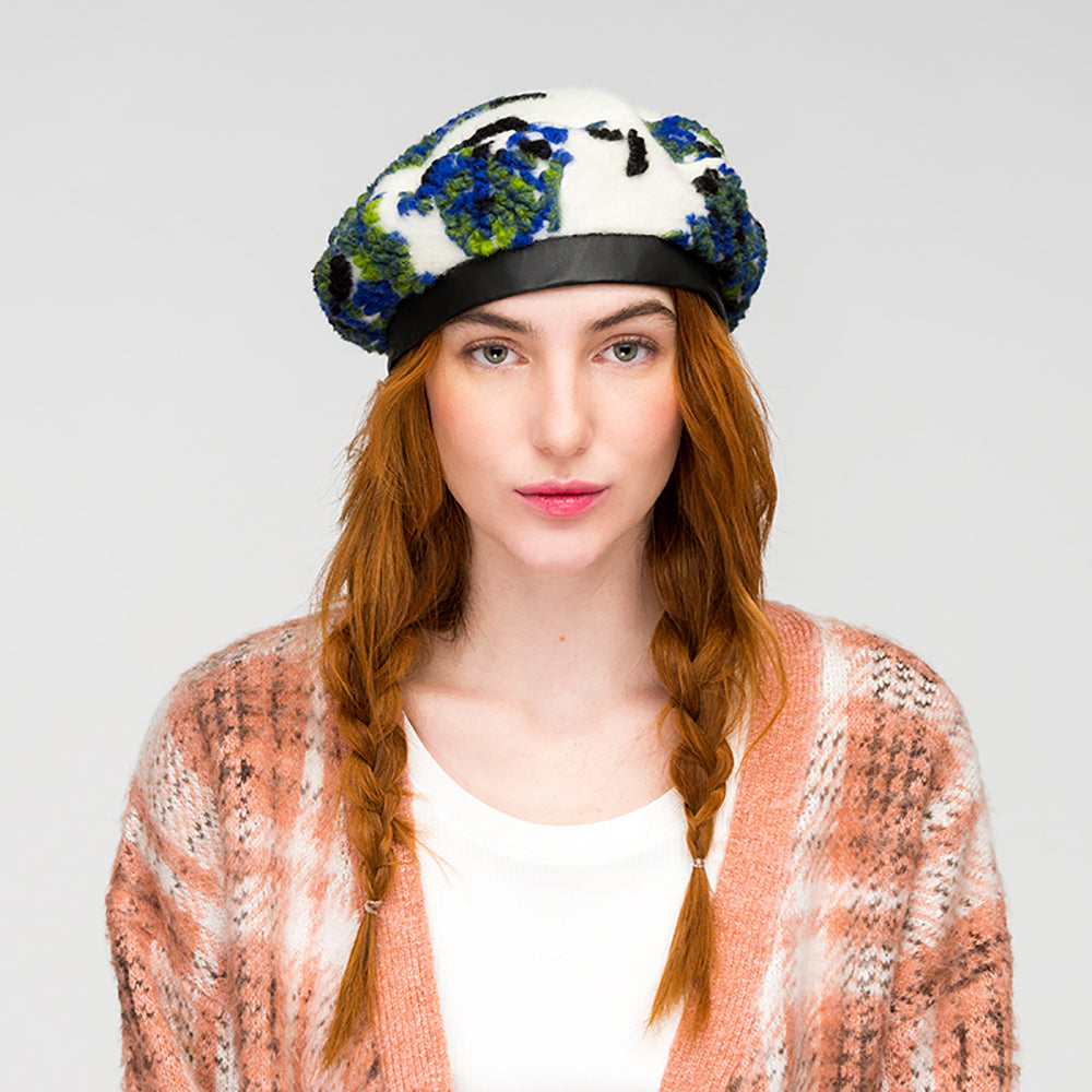 Béret Laineux Floral crème KANGOL