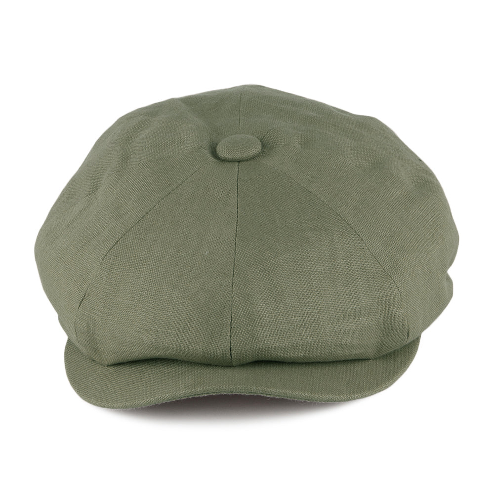 Casquette Gavroche en Lin Alfie khaki FAILSWORTH