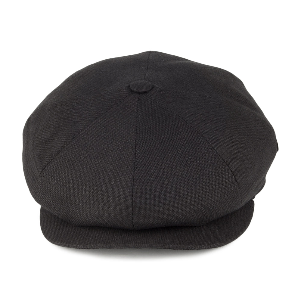 Casquette Gavroche en Lin noir CITY SPORT