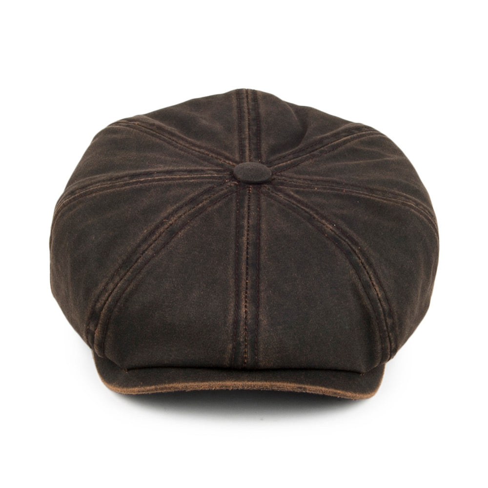 Casquette Gavroche Hydrofuge Hatteras Cope marron STETSON