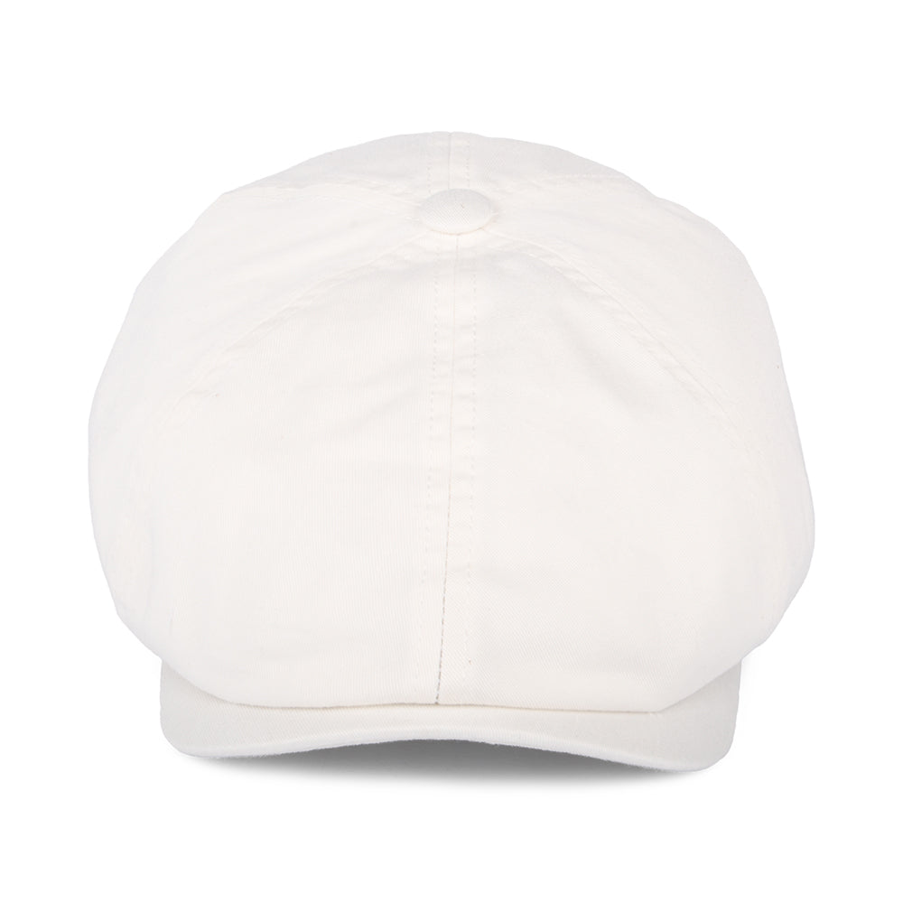 Casquette Gavroche en Coton Sergé blanc STETSON