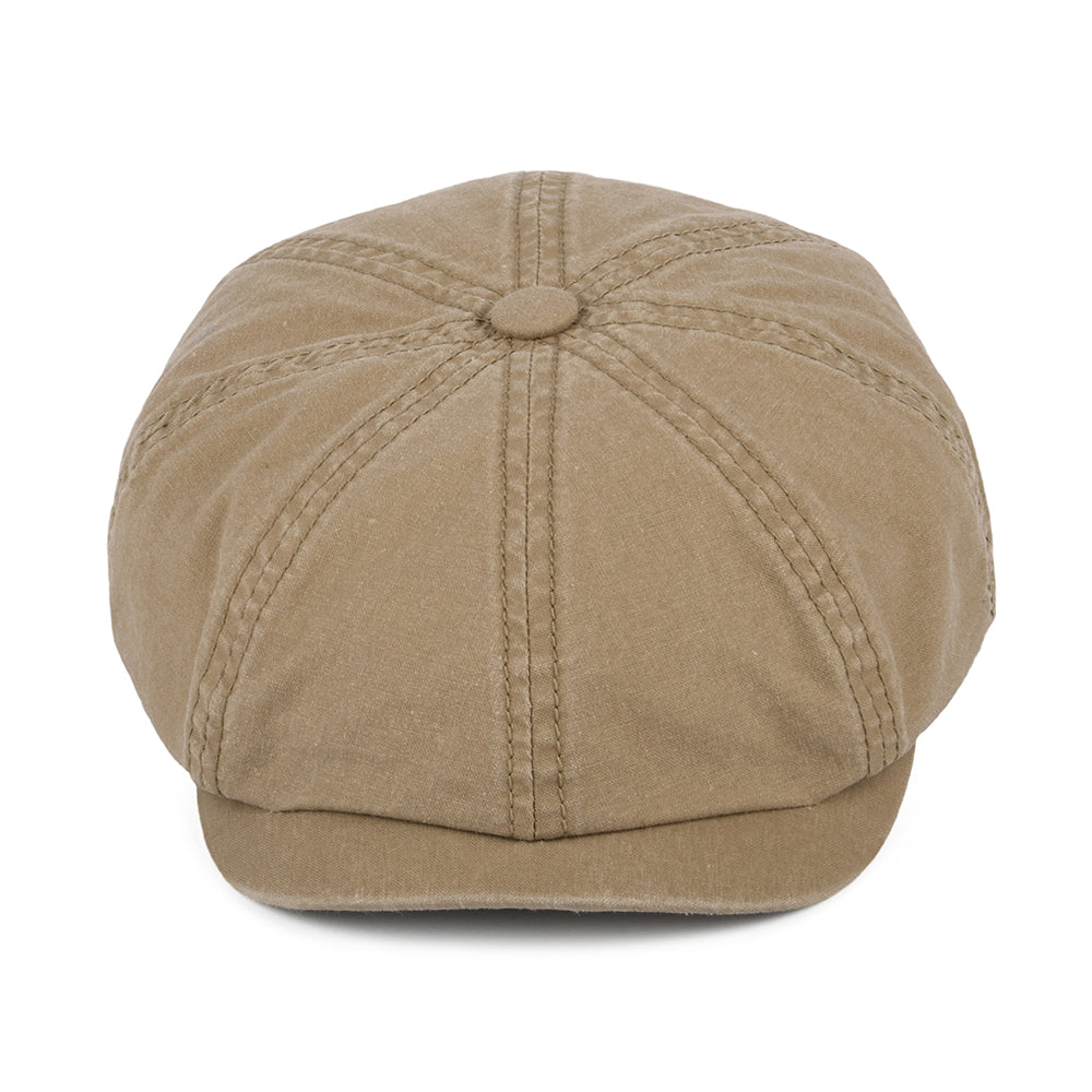 Casquette Gavroche en Coton Bio Délavé Hatteras whisky STETSON