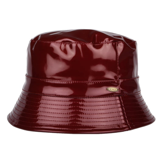 Chapeau Bob de Pluie en Simili-Cuir vin SCALA