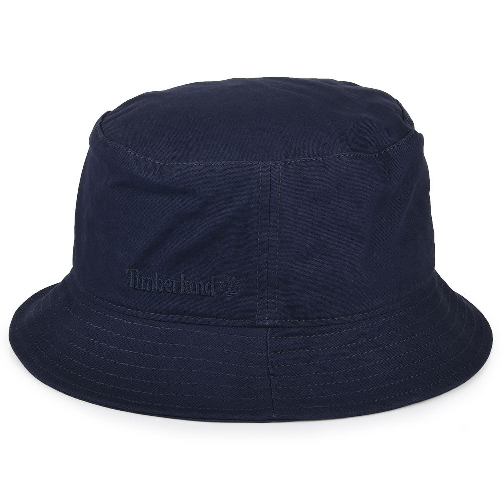 Chapeau Bob en Toile de Coton Peau de Pêche bleu marine TIMBERLAND