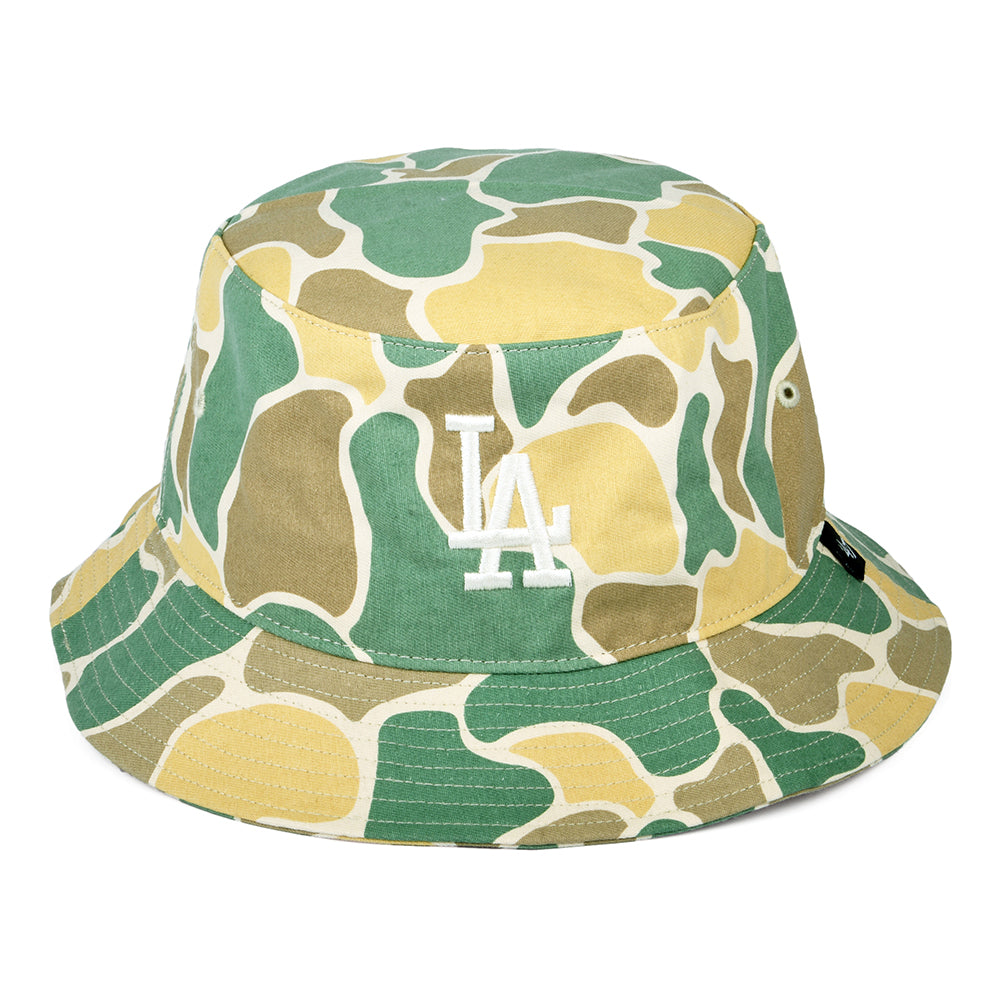 Chapeau Bob MLB Duck Camo L.A. Dodgers naturel-olive 47 BRAND