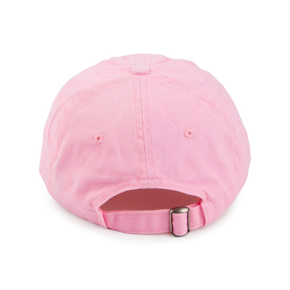 Casquette en Coton Délavé rose