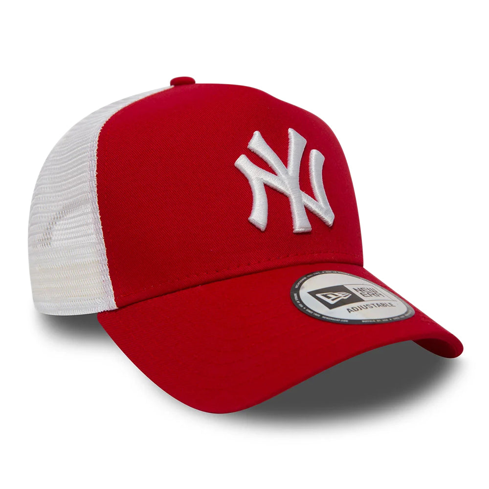 Casquette Trucker A-Frame MLB Clean Trucker New York Yankees rouge NEW ERA