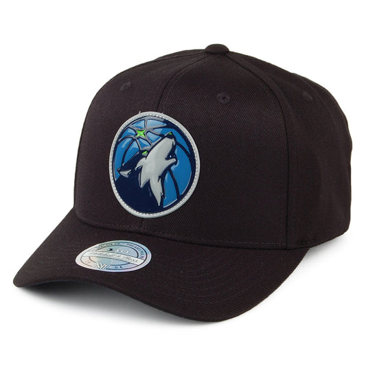 Casquette Snapback Chrome Logo Minnesota Timberwolves noir MITCHELL & NESS