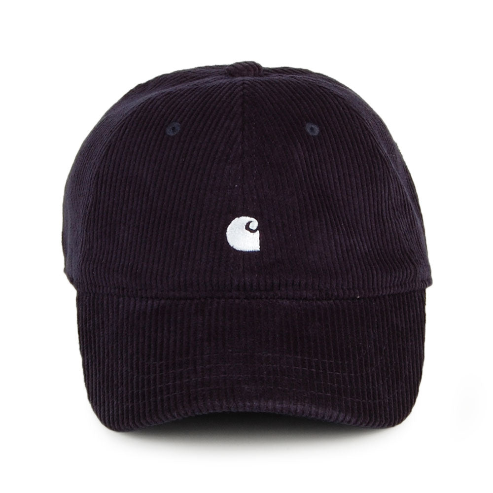 Casquette en Velours Côtelé Harlem bleu marine foncé CARHARTT WIP