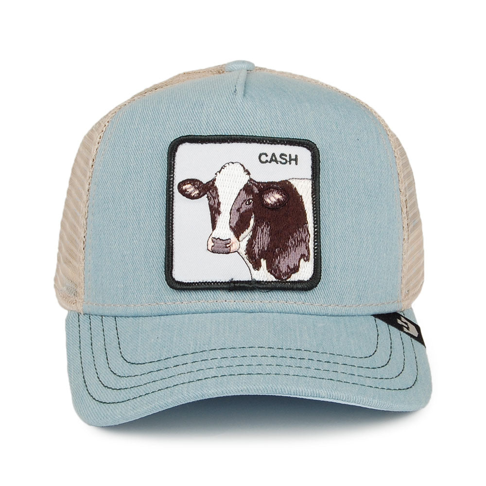 Casquette Trucker Cash Cow bleu clair GOORIN BROS.