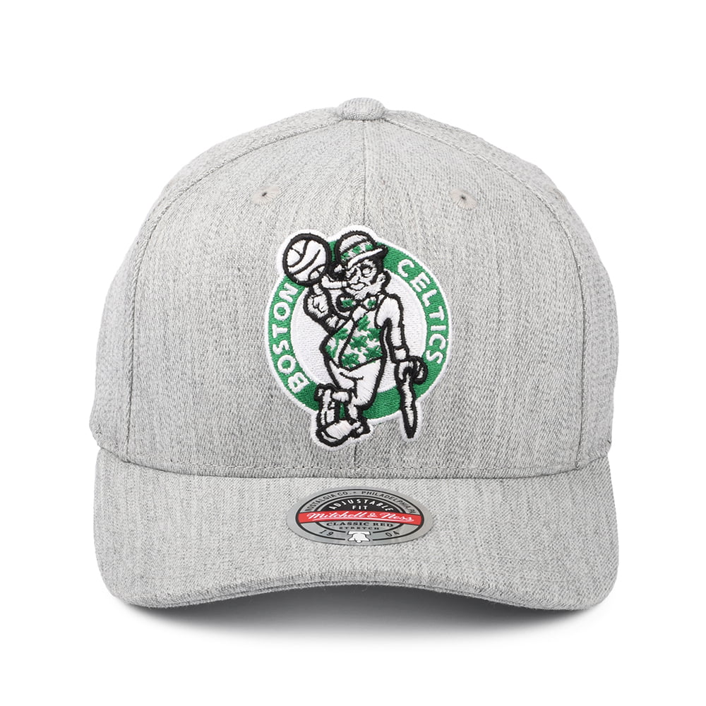 Casquette Snapback NBA Team Heather Redline Boston Celtics gris chiné MITCHELL & NESS