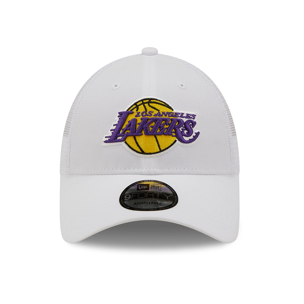 Casquette Trucker 9FORTY NBA Home Field L.A. Lakers blanc NEW ERA