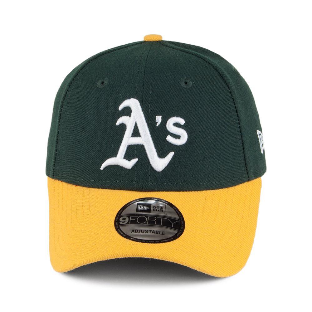 Casquette 9FORTY MLB The League Oakland Athletics vert-jaune NEW ERA