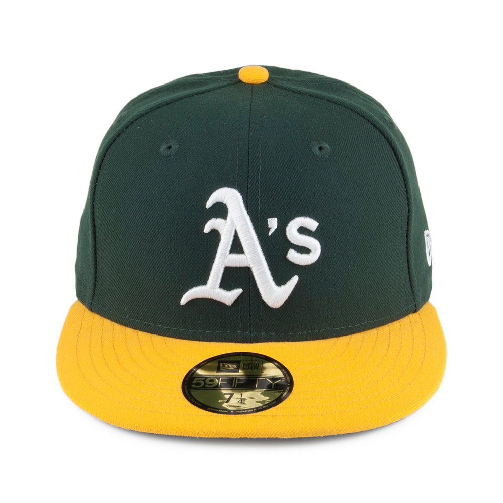 Casquette 59FIFTY MLB On Field AC Perf Oakland Athletics vert-jaune NEW ERA