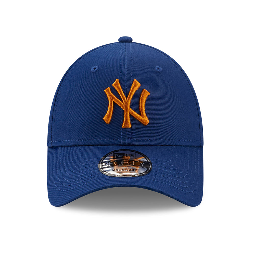 Casquette 9FORTY MLB League Essential New York Yankees bleu roi-orange NEW ERA