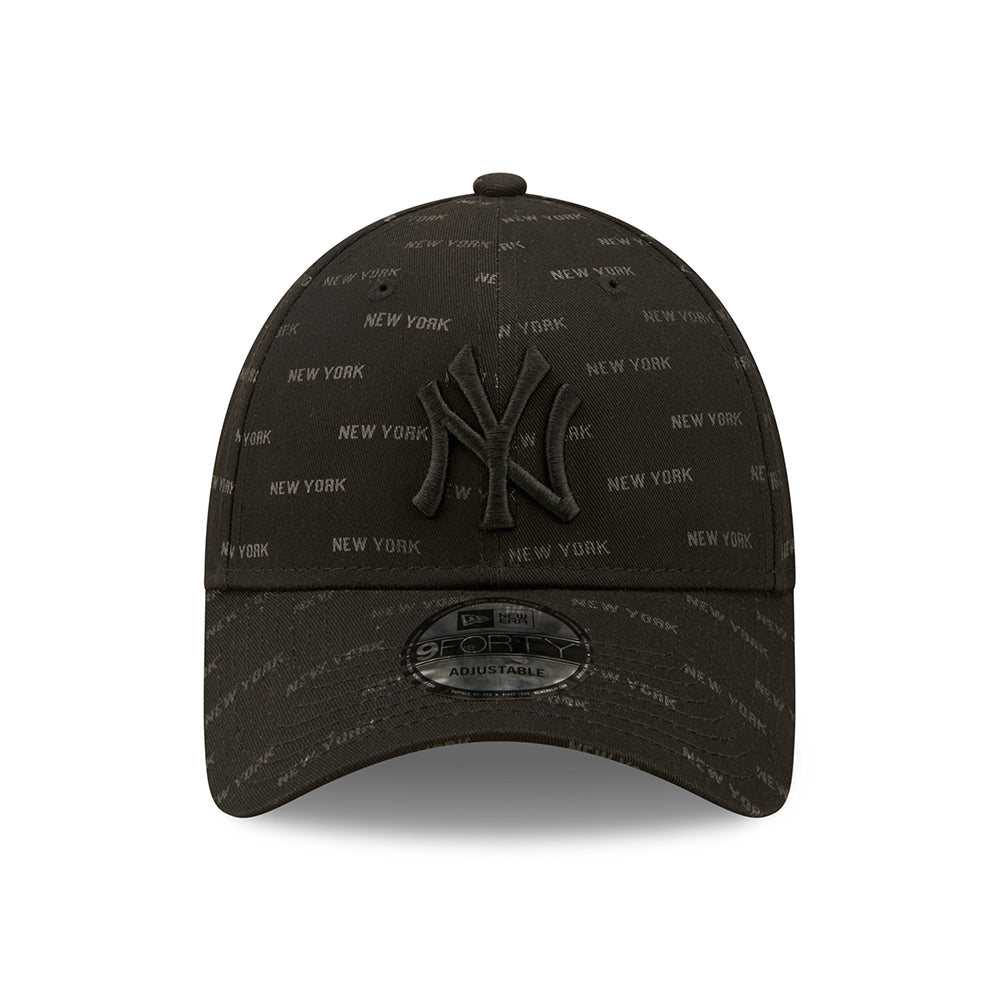 Casquette Snapback 9FORTY MLB Monogram AOP New York Yankees noir NEW ERA