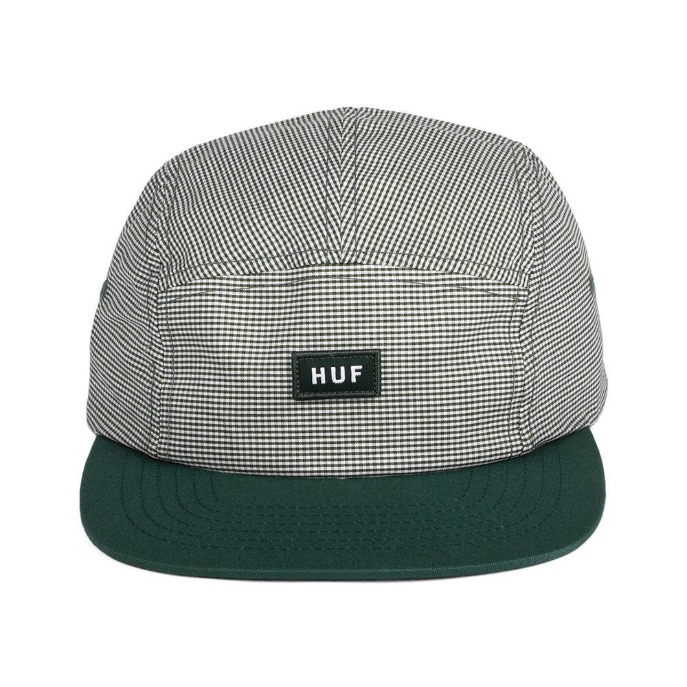 Casquette 5 Panel Micro Vichy vert HUF